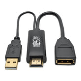 TRIPP LITE HDMI-DP ADAPTR 1.3/1.2 4K/2K 30HZ USB-POWER M/F 0.5F/15.24CM P130-06N-DP-V2